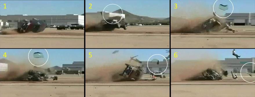 Crash test sequence frames