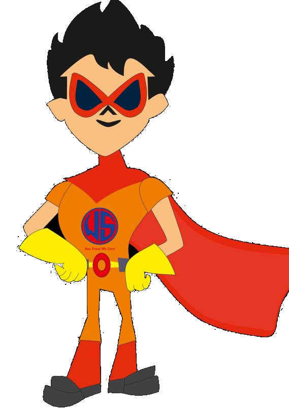 Wimpy Superhero Character